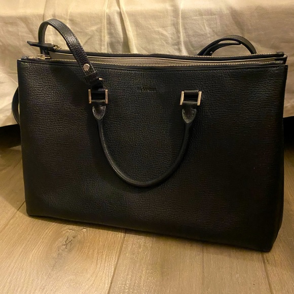 Jil Sander Leather Tote with Crossbody Strap